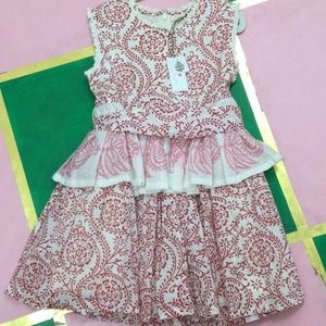 Pink Chicken Heart Dress NWT size 8